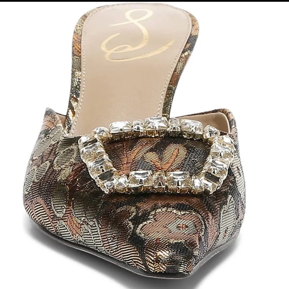 Sam Edelman Floral Embellished Heels - Picture 2 of 2